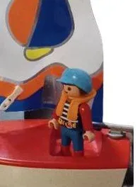 PLAYMOBIL 3188 Segelboot mit Figur Schwimmfähig Kinderspielzeug 3