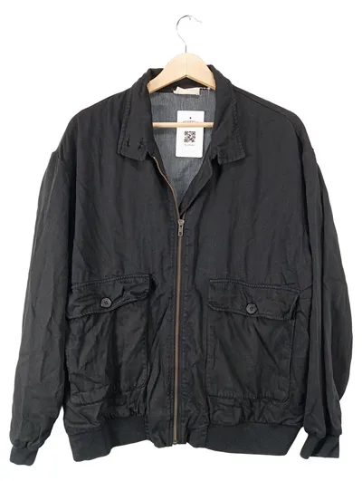 American Vintage Herren Bomberjacke Schwarz Baumwolle Gr. 50/L Vintage