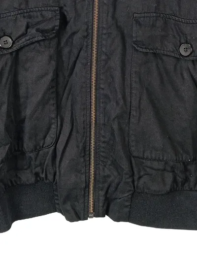 American Vintage Herren Bomberjacke Schwarz Baumwolle Gr. 50/L Vintage