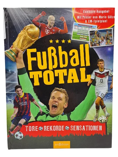arsEdition Fußball Total Zeitschrift EM 2016 Poster Götze Neuer Messi