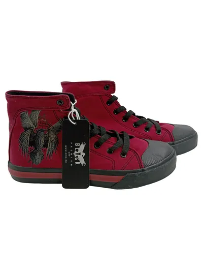 BLACK PREMIUM Sneaker high Herren Rot Gr. 38 Streetwear Adler-Print