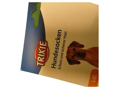 Trixie Hundesocken Baumwolle Gummi Schwarz Gestreift Größe 38