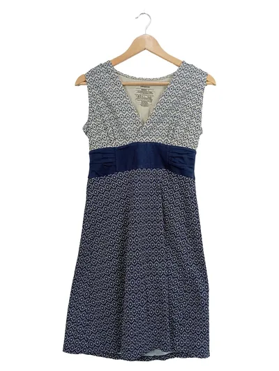 Patagonia Damen Freizeitkleid Gr. 36/S Blau gemustert Casual