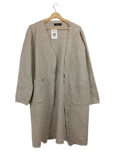 Zwillingsherz Strickjacke Damen Beige Gr. L/XL Casual Langarm