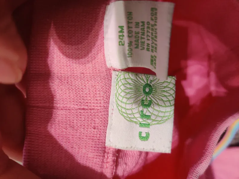 CIRCO Mädchen Jogginganzug Pink Gr. 92 (24M) Baumwolle Regenbogen 4