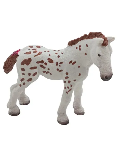 Schleich Appaloosa Fohlen Spielfigur weiß braun gefleckt Pferd 13733