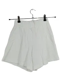AERIE Damen Shorts Weiß High Waist Sweat Shorts XXS Baumwolle Casual 1