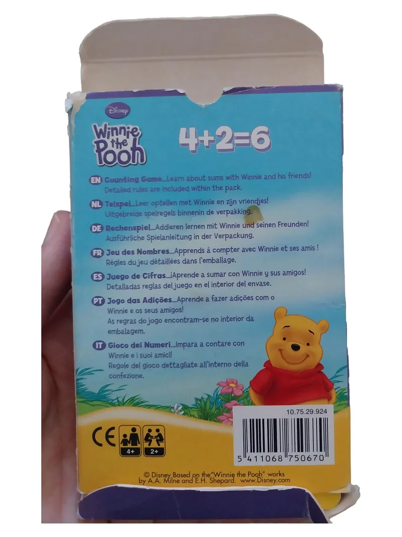Disney Winnie the Pooh 4+2=6 Lernspiel Rechenspiel Cartamundi Kinder ab 4 Jahre 2