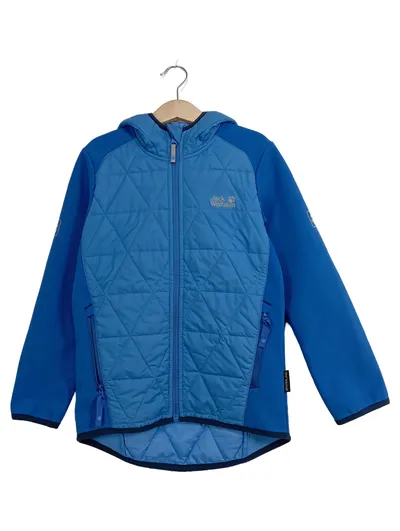 Jack Wolfskin Kinder Outdoorjacke Blau Gr. 128 Jungen Mädchen
