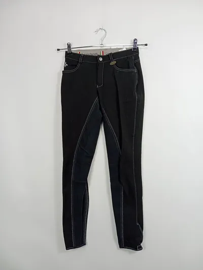 Lauria Garrelli Reithose Kinder 164 Schwarz Sportlich