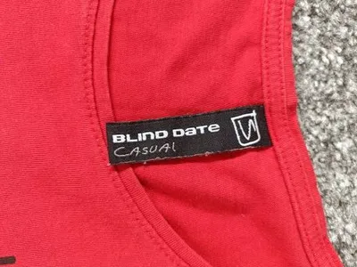 Blind Date Damen T-Shirt Slogan Rot Gr. 36;S Ich bin nicht zickig Casual