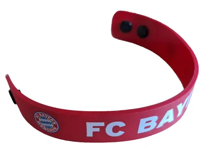 FC Bayern München Armband Rot Logo Fanartikel Fussball Unisex