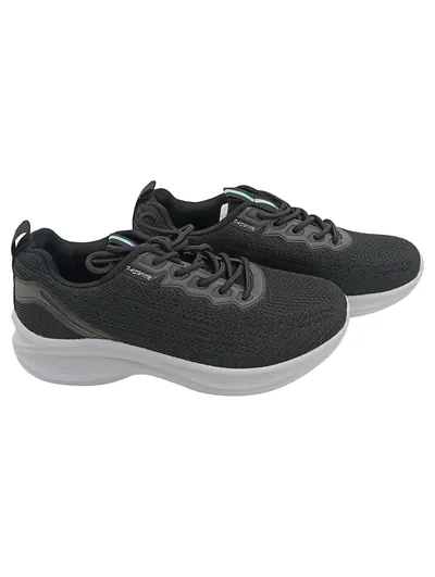 FITVILLE Damen Sportschuhe Laufschuhe Gr. 38 Schwarz Sportlich