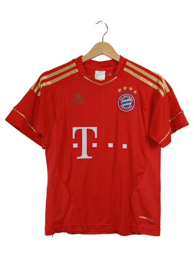 Adidas FC Bayern München Trikot Kinder S Rot Gold ClimaCool Fußball