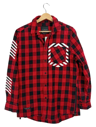 Cayler & Sons Freizeithemd Herren Karo Rot Langarm Gr. 48/M Streetwear