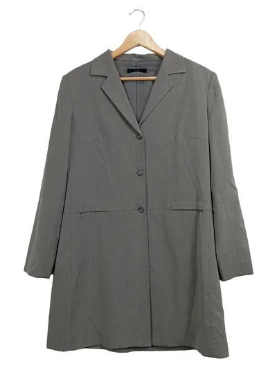 CUE Damen Businesskleid Gr. 42 Grau Klassisch Elegant Büro Kleid