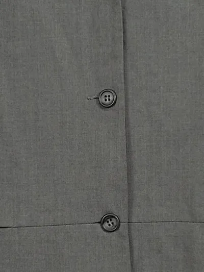 CUE Damen Businesskleid Gr. 42 Grau Klassisch Elegant Büro Kleid