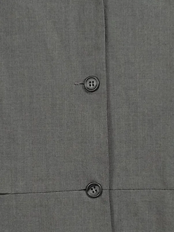 CUE Damen Businesskleid Gr. 42 Grau Klassisch Elegant Büro Kleid 2