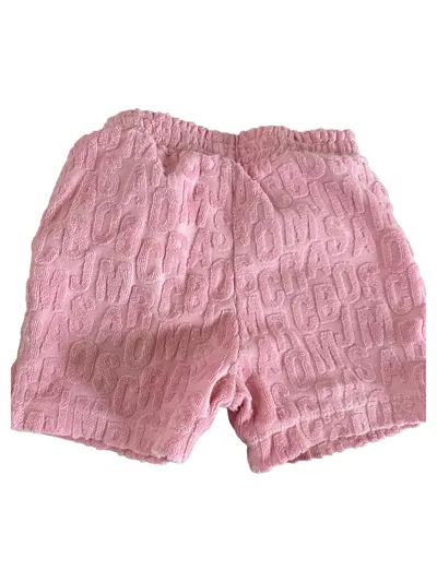 Marc Jacobs Kinder Shorts Kurze Hose Frottee Gr. 86 Rosa Logo Sommer Mädchen
