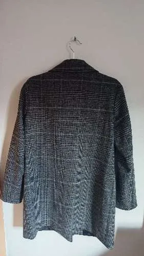 ABOUT YOU Damen Klassischer Karierter Mantel Gr. 36 Grau Business