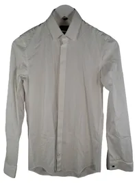 Finshley & Harding Herren Business Hemd Slim Fit Weiß Gr. 35/36 1