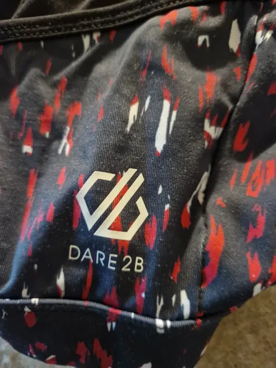 Dare 2b Damen Sport BH Grau Pink Abstrakt Muster Gr. M Fitness