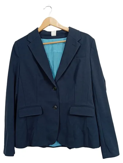 DRYKORN Damen Sakko Blazer Business Gr. 44 Blau Langarm