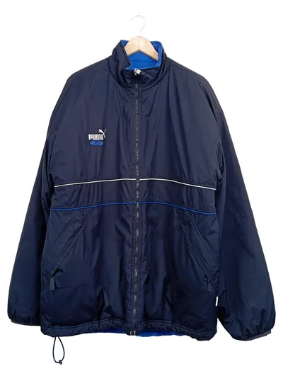 PUMA King Trainingsjacke Wendejacke Herren Gr. 2XL Blau Sportjacke