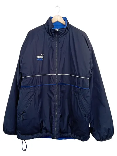 PUMA King Trainingsjacke Wendejacke Herren Gr. 2XL Blau Sportjacke