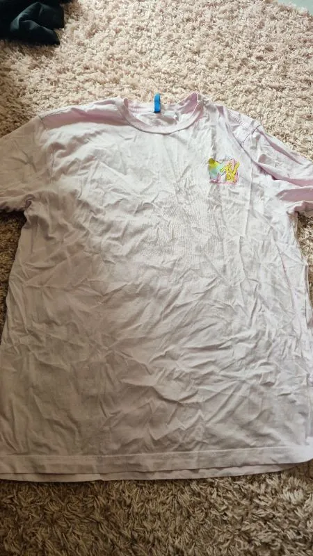 DIVIDED MTV T-Shirt Damen L Rosa Retro Baumwolle Kurzarm Logo 2