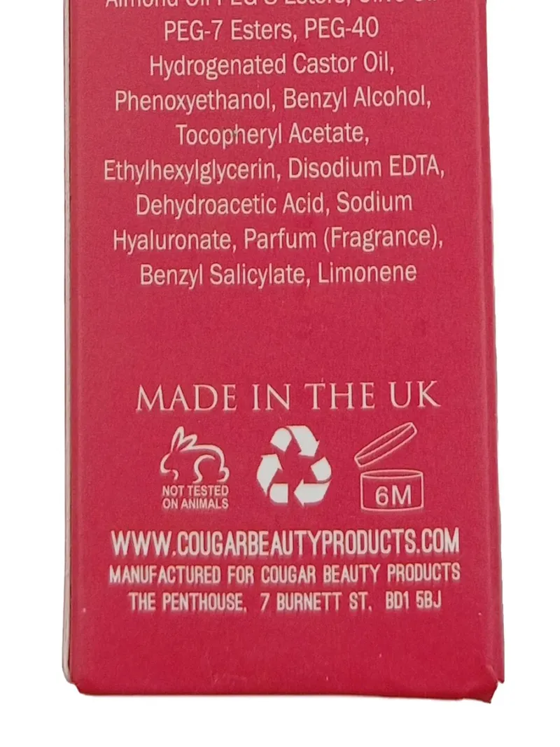 COUGAR Hyaluronsäure Gesichtsöl 30ml Plump & Firm Damen Rot 7