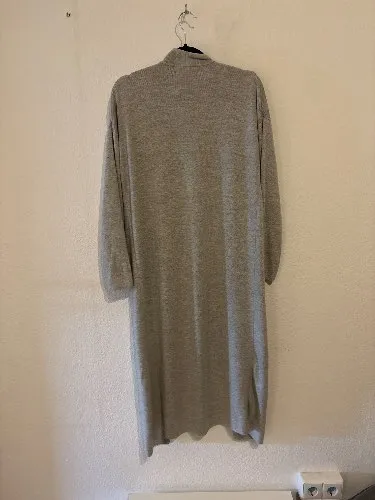 MNG Damen Strickjacke Lang Grau Gr. 38/M Casual