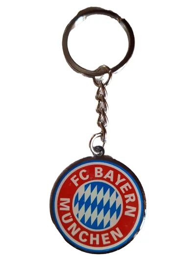 FC Bayern München Logo Schlüsselanhänger Sportlich Mehrfarbig Fanartikel