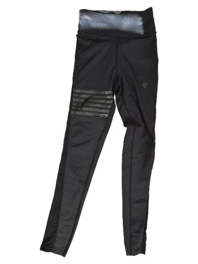OCEANSAPART Damen Sport Leggings Fitness Hose Schwarz XS