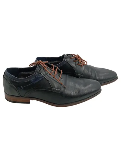 Venice Herren Business Schnürschuhe Gr. 41 Blau Elegant Büro Schuhe