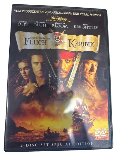 Fluch der Karibik DVD Abenteuerfilm Johnny Depp Piraten Schatzsuche