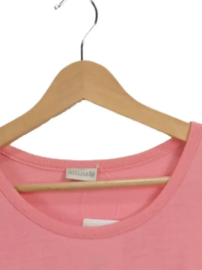 ATELIER GS Damen Pullunder Gr. 48/3XL Pink Basic Ärmellos
