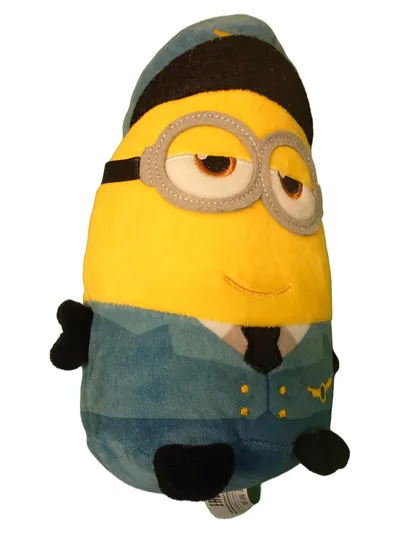 Minions Plüschfigur Kuscheltier Pilot Steward Gelb Blau Original 20cm