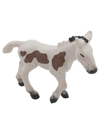 Schleich Pinto Fohlen Spielfigur Pferd weiß braun gefleckt Bauernhof