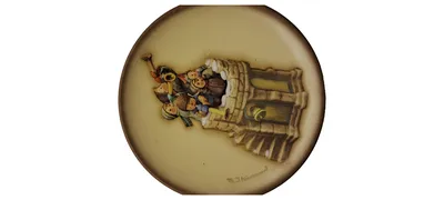 M.J. Hummel Wandteller Turmbläser Fanfare Hum 899 Nostalgisch Beige 10cm