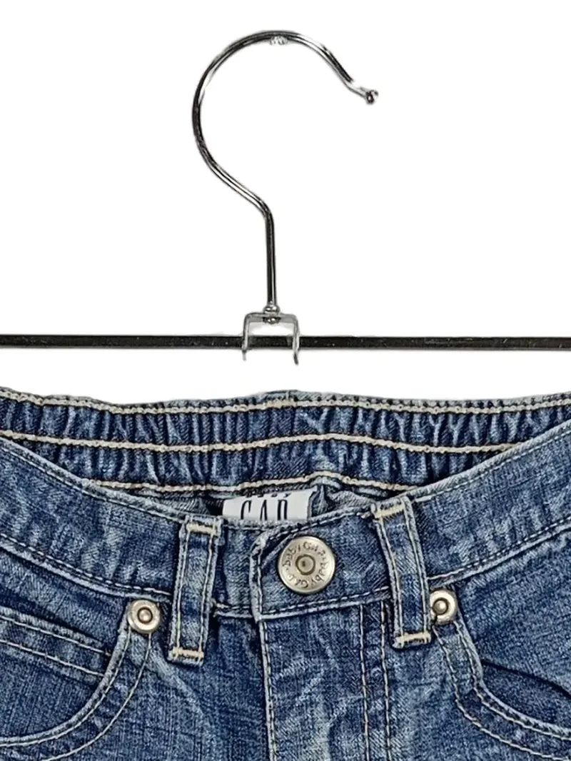 Baby Gap Mädchen Jeans Hose Bootcut Blumenstickerei Gr. 12-18 Monate 2