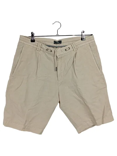 Cinque Herren Shorts Gr. 48 Beige Casual Leinen Baumwolle