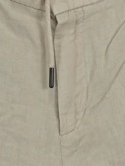 Cinque Herren Shorts Gr. 48 Beige Casual Leinen Baumwolle