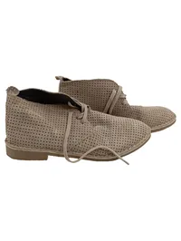 COX Herren Desert Boots Stiefel Leder Schnürschuhe Beige Gr. 41 Casual 1