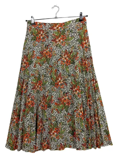 Dorothy Perkins Damen Faltenrock Blumenmuster Gr. 38/M Mehrfarbig