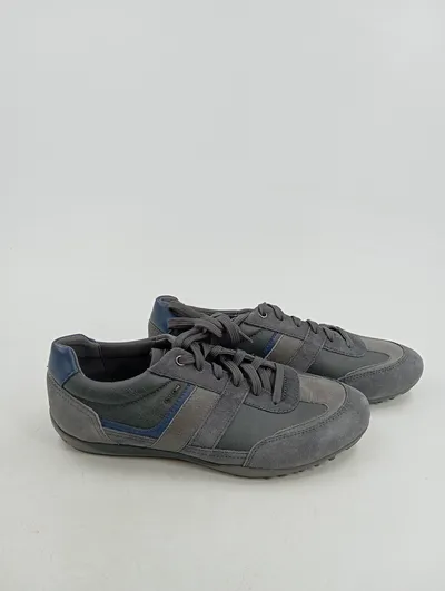 Geox Herren Sneaker low Gr. 40 Grau Casual Freizeitschuh