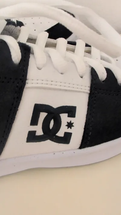 DC Shoes Herren Sneaker Low Top Größe 42 Blau Weiß Streetwear