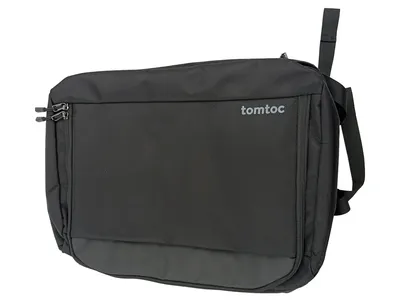 tomtoc Laptop Rucksack Schwarz Modern Business Tasche 44cm