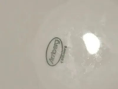 Arzberg Frühstücksteller Porzellan Weiß 20,5 cm klassisch Germany