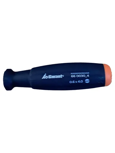 Garant Schlitzschraubendreher 0.6x4.0 Schraubenzieher Schwarz